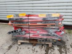 Pallet of Orange Plastic Saftey Barriers - No reserve