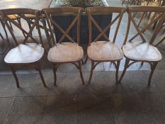 4 x Solid Wood Chairs - No Reserve