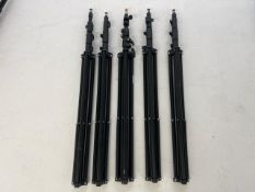 Assorted Black Metal Tripod x5 - No Reserve