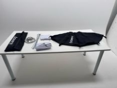 Bowens Softbox Kit With Diffusers, Rods & Mount - No Reserve
