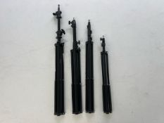 Assorted Black Metal Tripod x4 - No Reserve