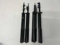 Assorted Black Metal Tripod x4 - No Reserve