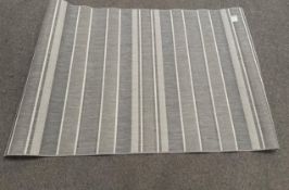 Salvadore 160cm x 230cm Rug Grey Stripe - No Reserve