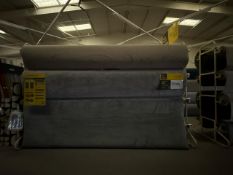 Double Sided Carpet Display Stand With 6 Rolls Of Carpet - No Reserve