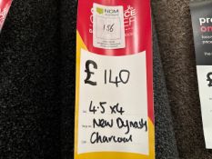 Carpet Remnant New Dynasty Charcoal 4.5m x 4m - No Reserve