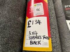 Carpet Remnant Thames Twost Smoke 3m x 4m - No Reserve