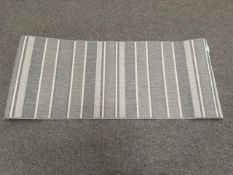 Salvadore 80cm x 200cm Rug Grey Stripe - No Reserve