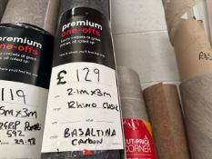 Vinyl Remnant Rhino Classic Carbon 2.1m x 3m - No Reserve