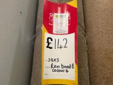 Carpet Remnant Band B Colour 4 Beige 3.8m x 5m - No Reserve