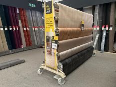 Double Sided Vinyl Display Stand With 9 Rolls Of Vinyl - No Reserve