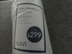 Icon Memory Mattress King - No Reserve