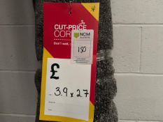 Carpet Remnant Dark Grey 3.9 x 2.7m - No Reserve