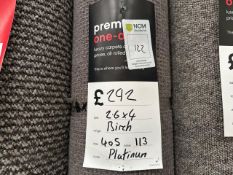 Carpet Remnant Birch Platinum 2.6m x 4m - No Reserve