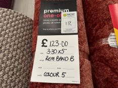 Carpet Remnant Band B Colour 5 3.3m x 5m - No Reserve