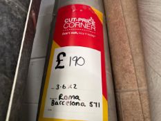 Vinyl Remnant Roma Barcelona 3.6m x 2m - No Reserve