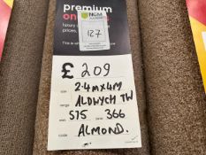 Carpet Remnant Aldwych Almond 2.4m x 4m - No Reserve