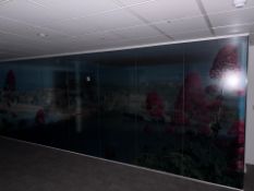 Beach Themed Glass Partitions