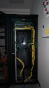 Server Rack with patch cables & switches