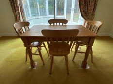 Solid Wooden Dining Room Set - No Reserve