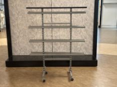 Grey And Black Display Rack