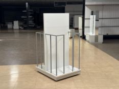 Double Sided White And Grey Display Basket