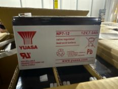 Yuasa NP7-12 Lead Battery x8