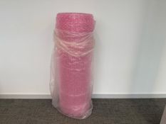 Large Roll Of Pink Bubble Wrap