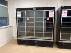 Capital Cooling Black Four Door Food Display Fridge