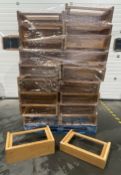 Pallet Of Wooden Food Display Boxes, No Reserve