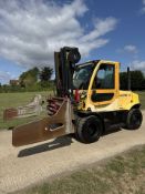 Hyster 7 Tonne Diesel Forklift Truck With Triple Mast And Clamp, 8735 Hours