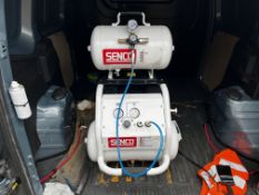 Senco AC32024 Oil-Free Low Noise Air Compressor with 24L & 20L Auxiliary Air Tank