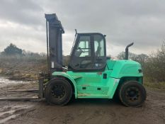 2008 Mitsubishi 12 tonne diesel forklift, 8944 Hours