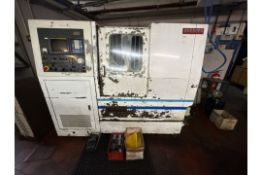 Akebono CNC Lathe Fanuc Series 0-T Serial no - 4700030 Approximate Dimensions: Height - 170cm Wi