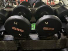 Star Trac 14kg Dumbbell Pair