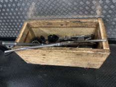 Wooden Trough and Contents