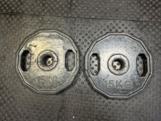 Pair Of 15kg Weight Plates