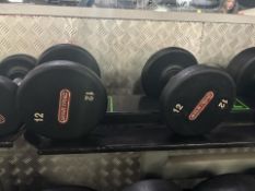 Star Trac 12kg Dumbbell Pair
