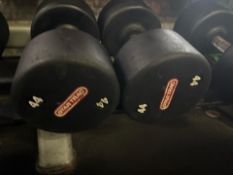 Star Trac 44kg Dumbbell Pair