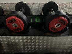 Pair Of 6kg Hammer Strength Dumbbells