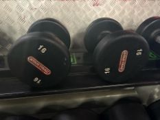 Star Trac 16kg Dumbbell Pair