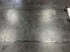 Black Interlocking Rubber Gym Flooring