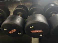 Star Trac 46kg Dumbbell Pair