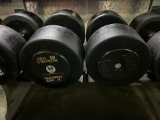 Pair 50kg Hammer Strength Dumbbells