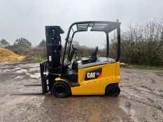 2016 Caterpillar 3 Tonne Electric Forklift, 4.7m Triple Mast, Side Shift, 4381 Hours