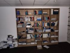 Wooden Bookcase With Books