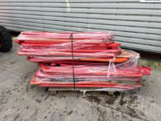 Pallet of Orange Plastic Safety Barriers