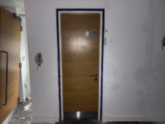 Single Wood Fire Door
