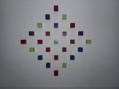 Coloured Cube Wall Display
