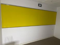 Yellow Wall Mounted White Board
