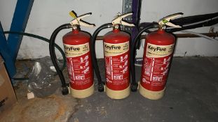 x3 Fire Extinguishers (Foam)
